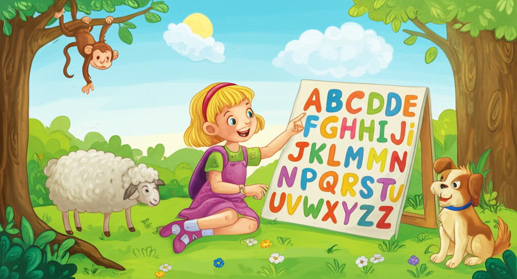 Dorthy learns ABCs