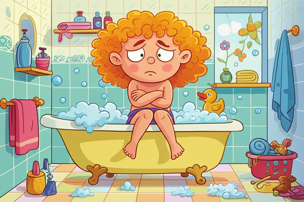 Girl did not want shower